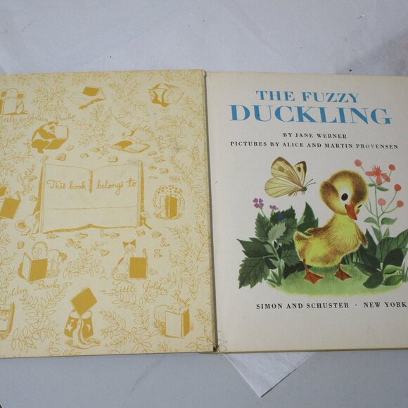 Vintage 1949 Childrens Little Golden Book The Fuzzy Duckling - Picture 4 of 6